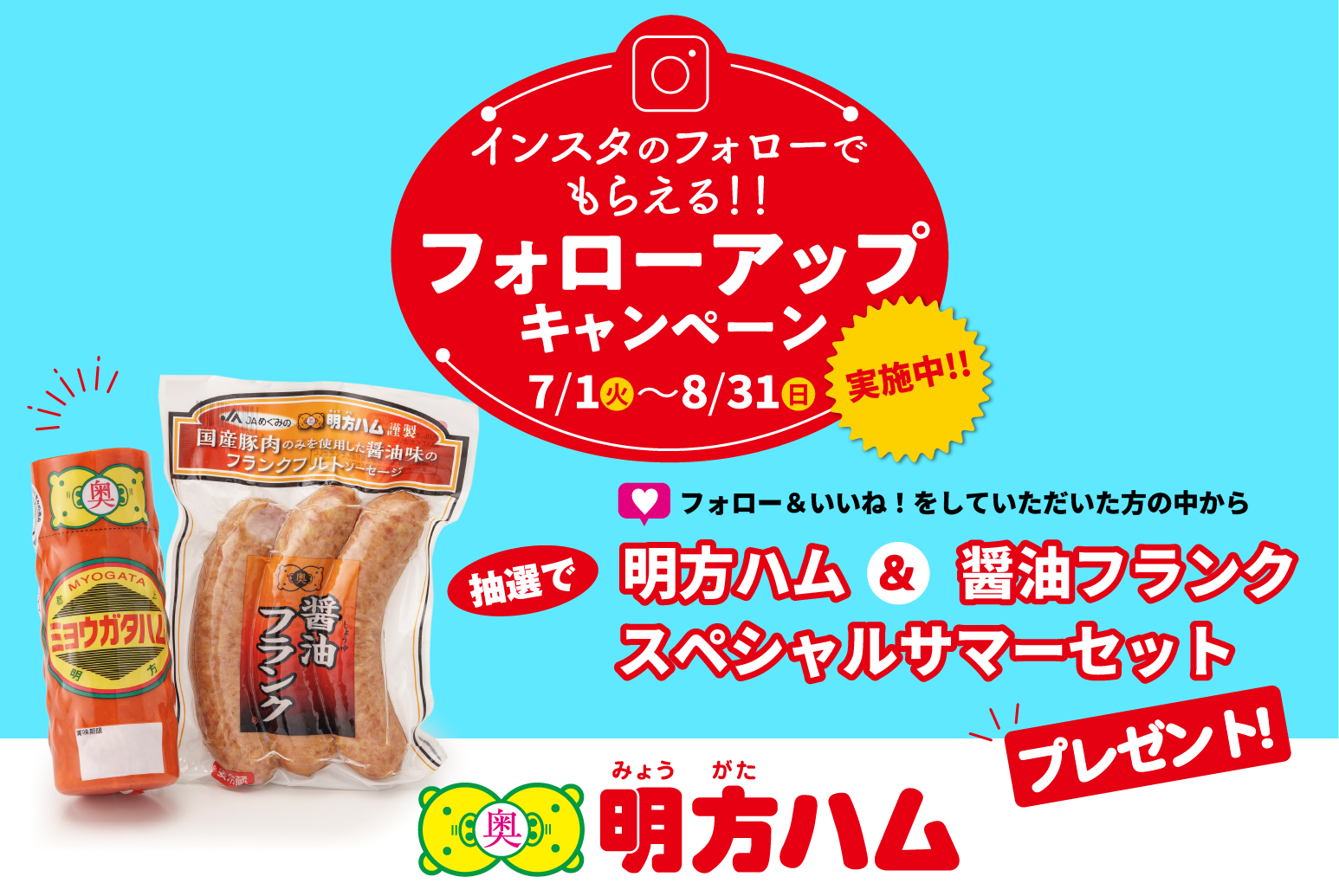 インスタのフォロー＆いいね！でもらえる!!フォローアップキャンペーン
