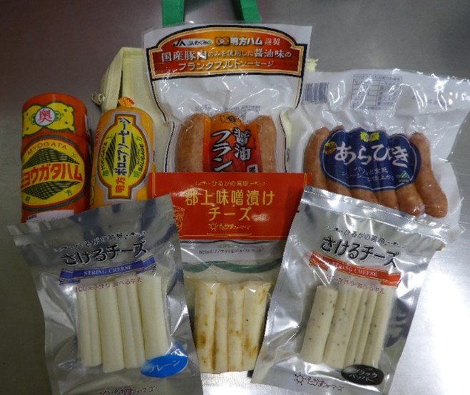 【オンラインショップ限定】ミョウガタハムとおつまみセット（オリジナル保冷バッグ付き）