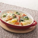 ハムと野菜のマヨグラタン